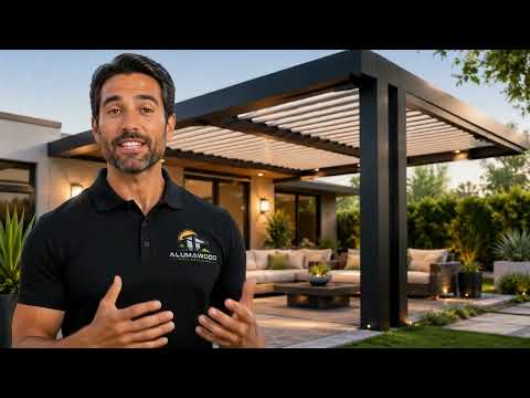 Video preview showing Alumawood Mundo Patio Covers presenter